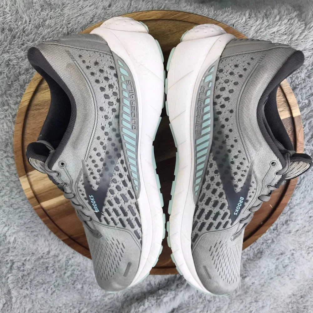Brooks Adrenaline GTS 21 Womens 9B Gray Road Running Trail Gym Sneakers Shoes‎
